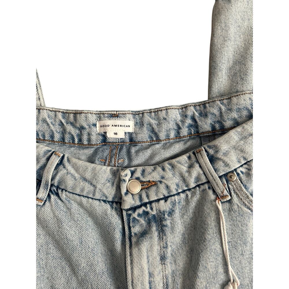 Good American Relaxed Distressed Jeans Size 16 - Picture 4 of 6